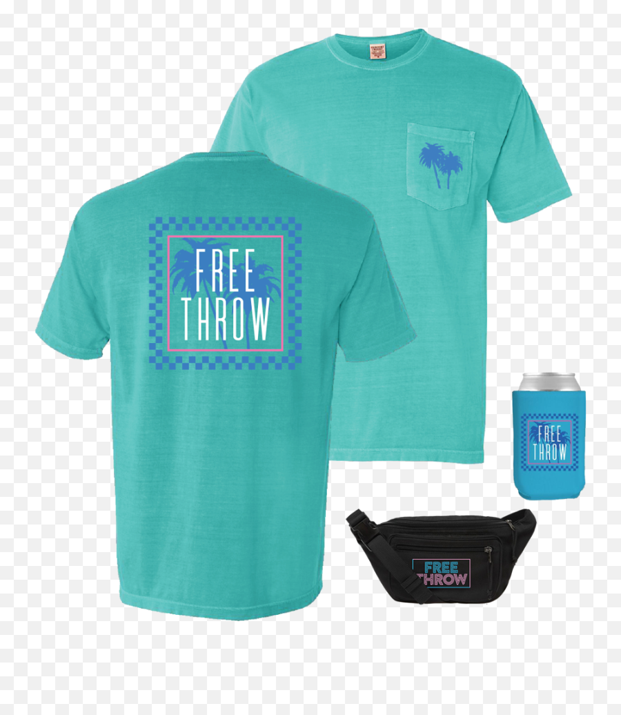 Miami Vice Tee Fanny Pack Koozie - Active Shirt Full Size Active Shirt Png,Fanny Pack Png