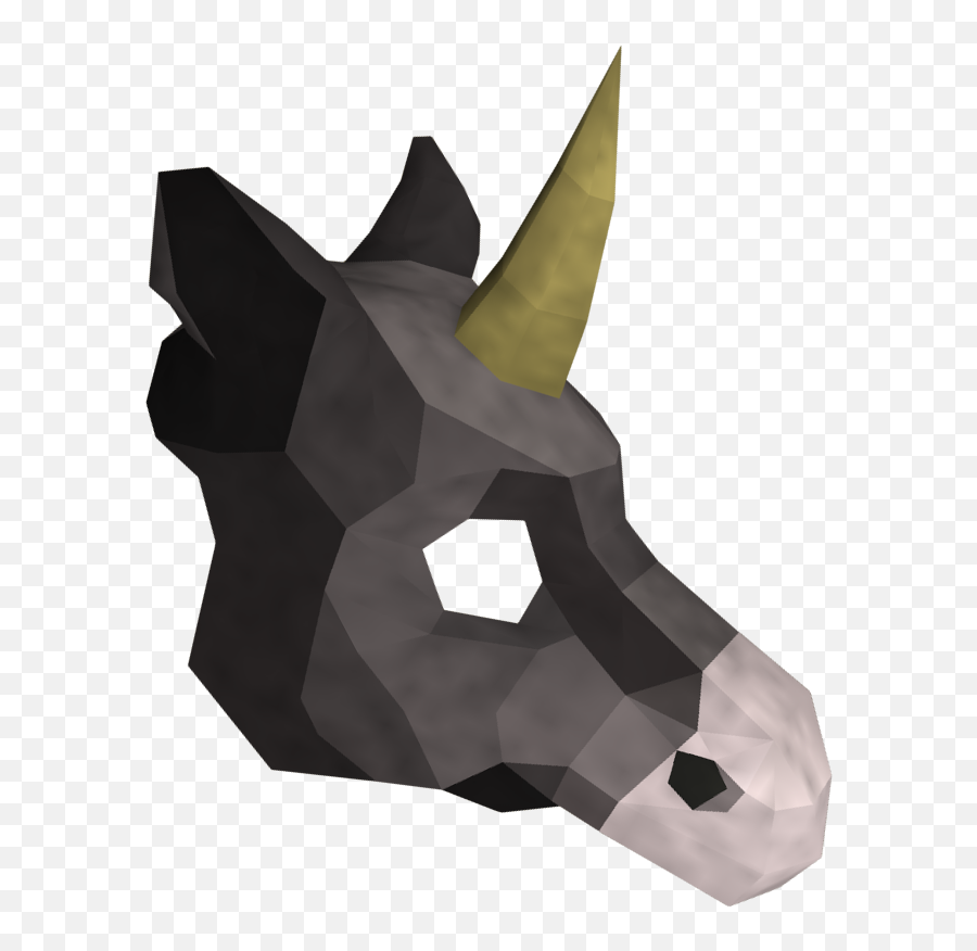 Unicorn Head Png - Black Unicorn Mask Black Unicorn Mask Origami Paper,Unicorn Head Png