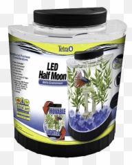 Tetra Betta Fish Half Moon Aquarium 11 Gal - Tetra Led Half Moon Betta 29049 Png,Betta Fish Png