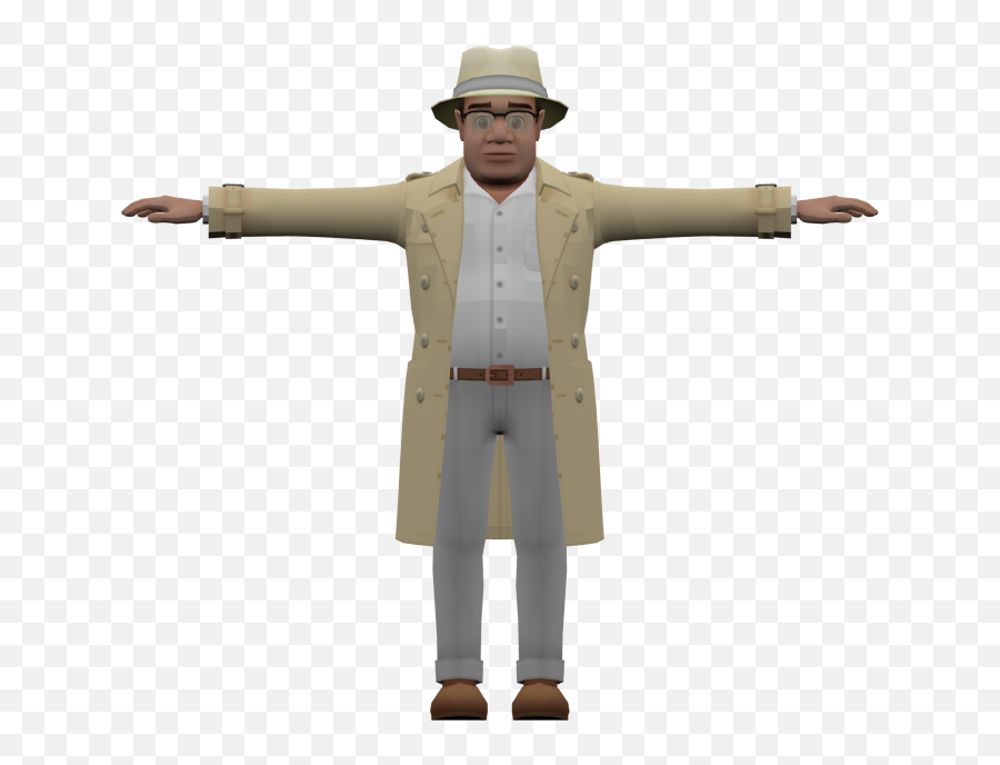3ds - Detective Pikachu Frank Holiday The Models Resource Figurine Png,Detective Pikachu Png