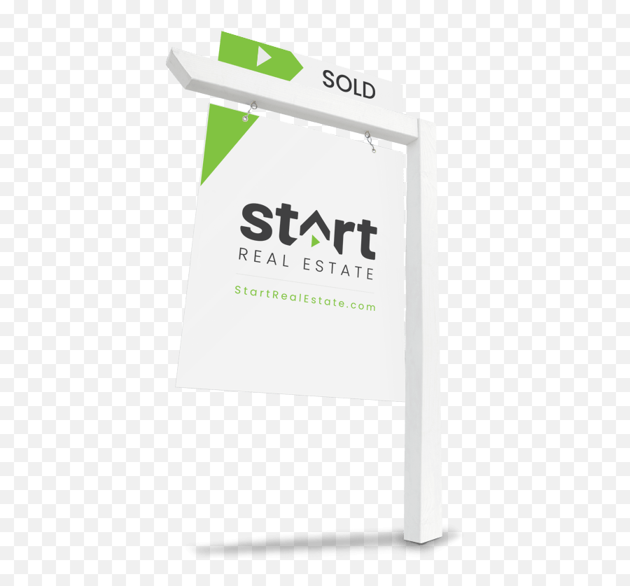 Start Real Estate - Sign Png,Sold Sign Transparent Background