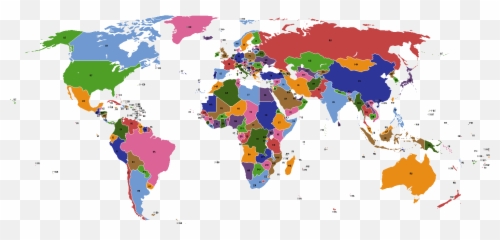 World Map Political Iso - Lactose Intolerance In Africa Png,World Map Png