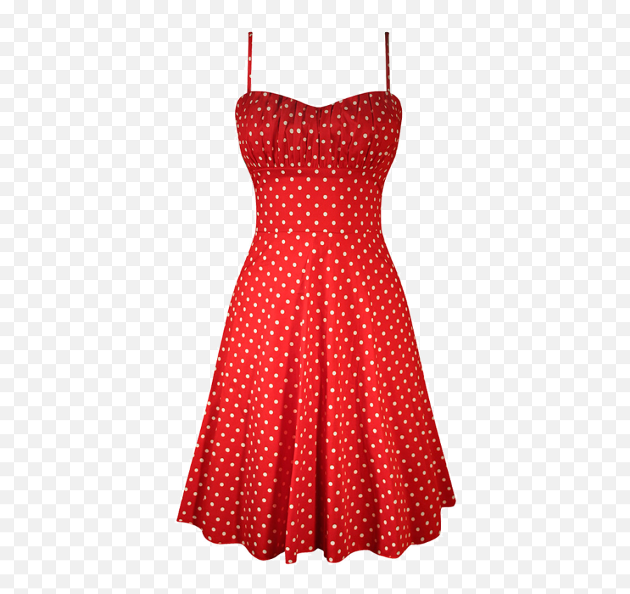 Women Clothes Png 1 Image - Red Polka Dot Swing Dress,Clothes Png