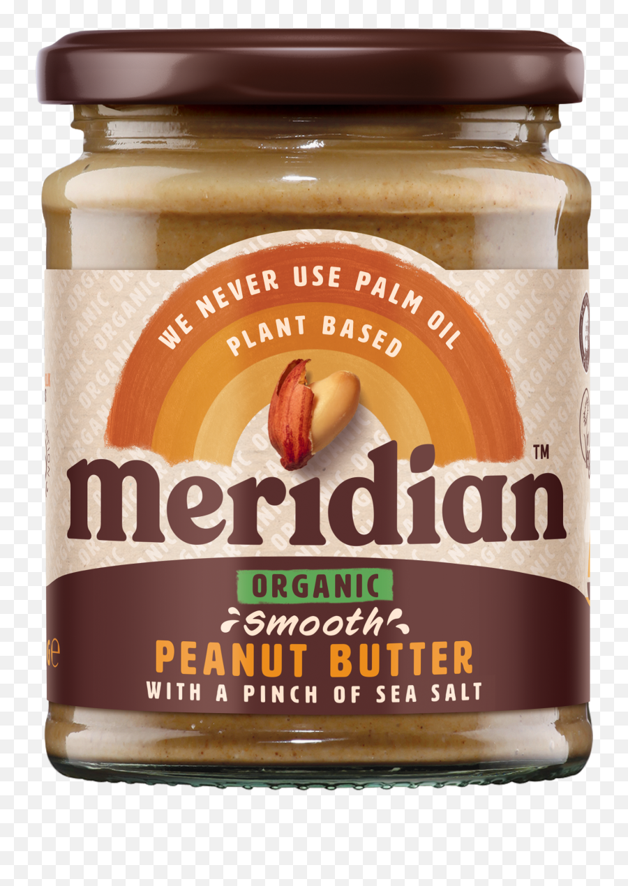 Organic Smooth Peanut Butter With A Pinch Of Salt 280g - Meridian Peanut Butter Smooth Png,Peanut Png