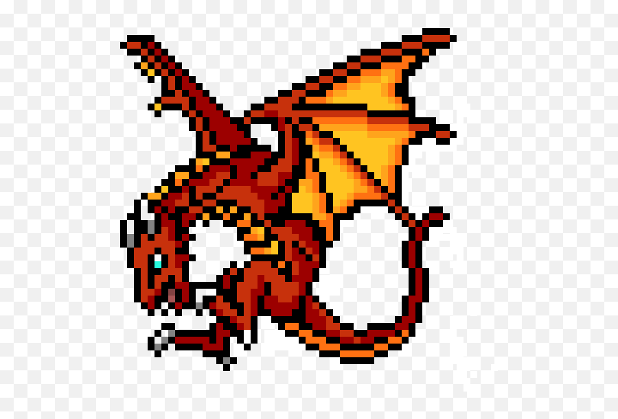 Fire Dragon Pixel Art Maker - Dragon Pixel Art Png,Fire Dragon Png