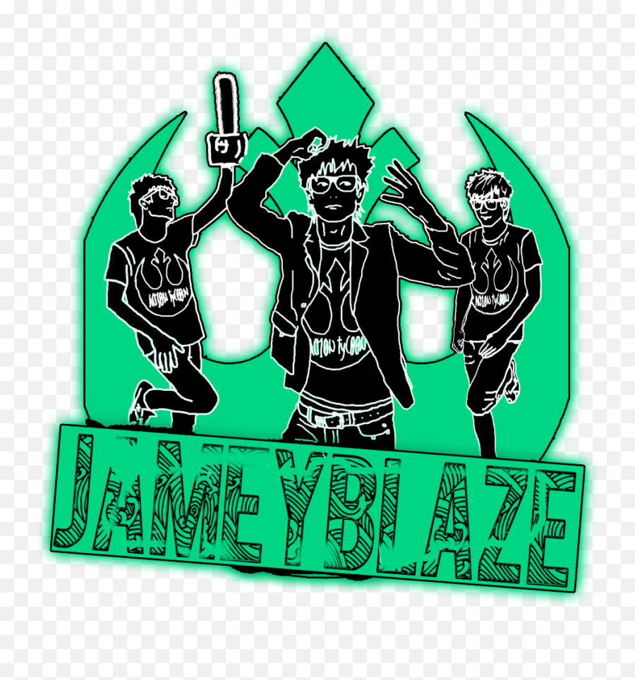 Jamey Blaze Teal Black Logo Emblem Symbol Rebel Alliance - Illustration Png,Rebel Star Wars Logo