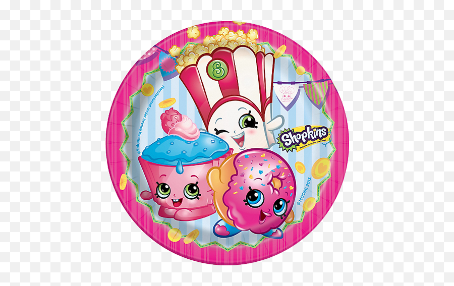 Shopkins Lunch Party Plates - Shopkins Round Png,Shopkins Png Images