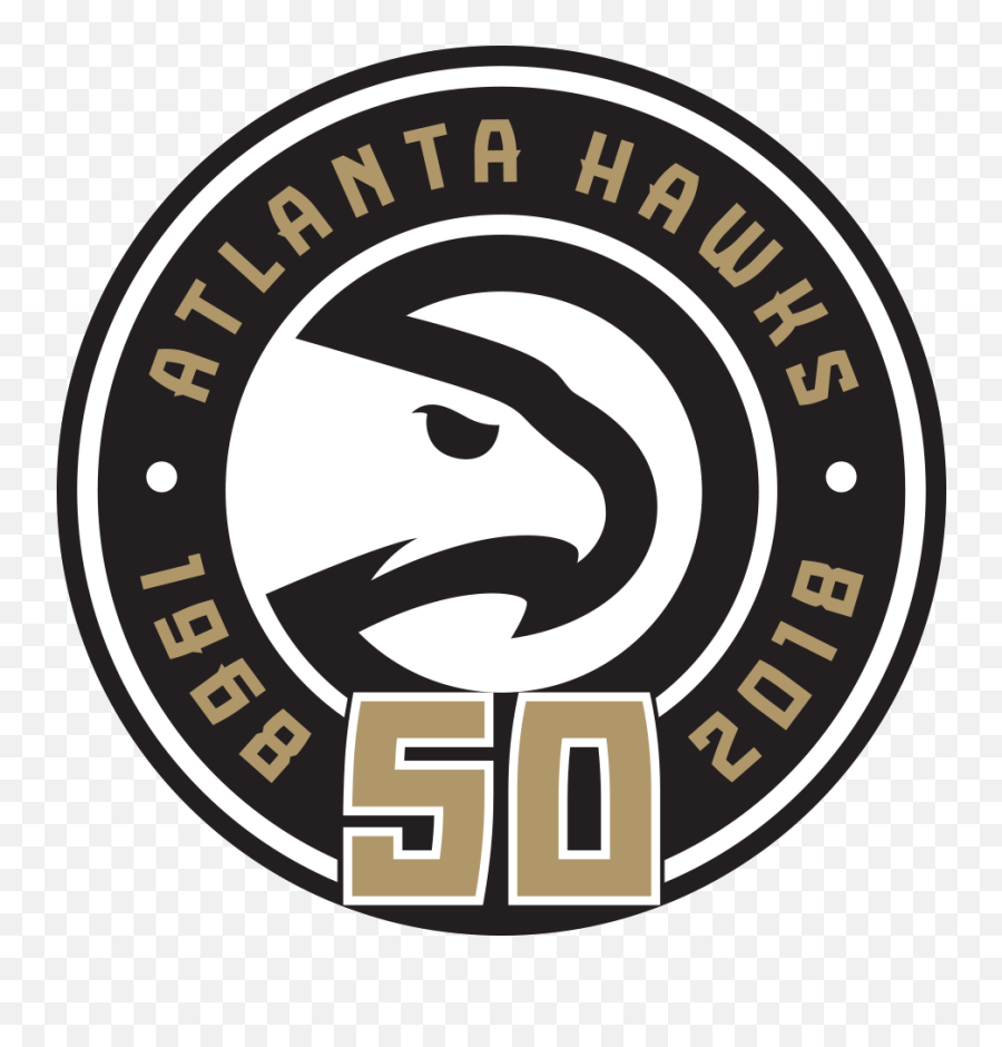 Tantrum Agency Designs Atlanta Hawks 50th Anniversary Court Png Logo