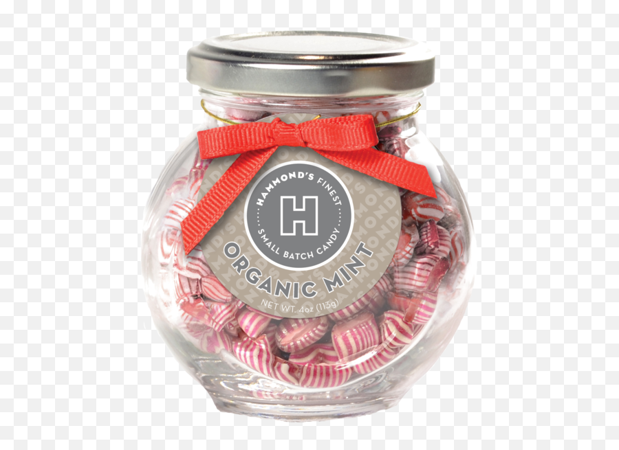 Organic Peppermint Pillows Jar - Strawberry Png,Peppermint Candy Png
