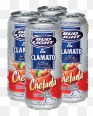 Bud Light Chelada - Clamato Carbs png