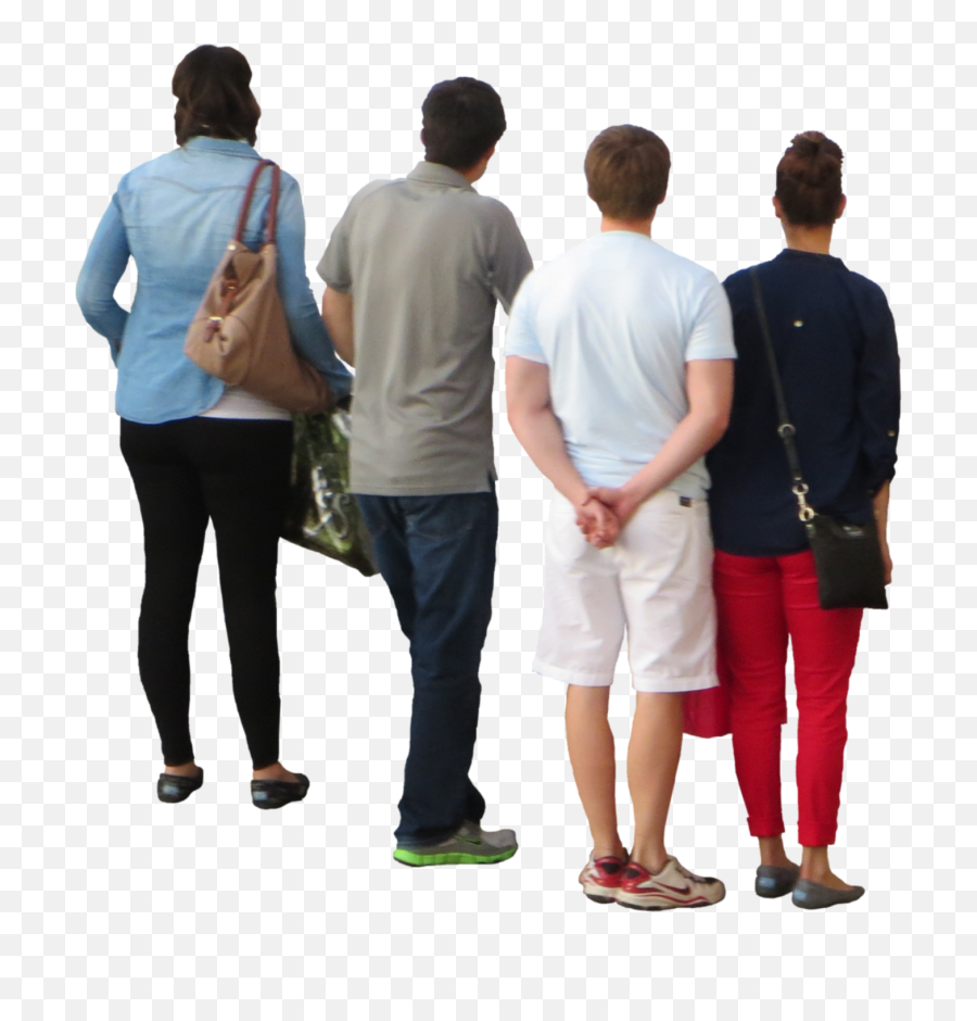 Group Of People Back Png Person Looking
