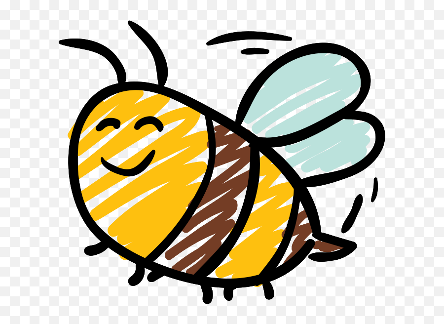Free Bee Png With Transparent Background - Bees Drawing,Transparent Bee