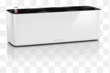 Lechuza Planter Cube Glossy Triple White 40x14x14cm - Lechuza Cube png