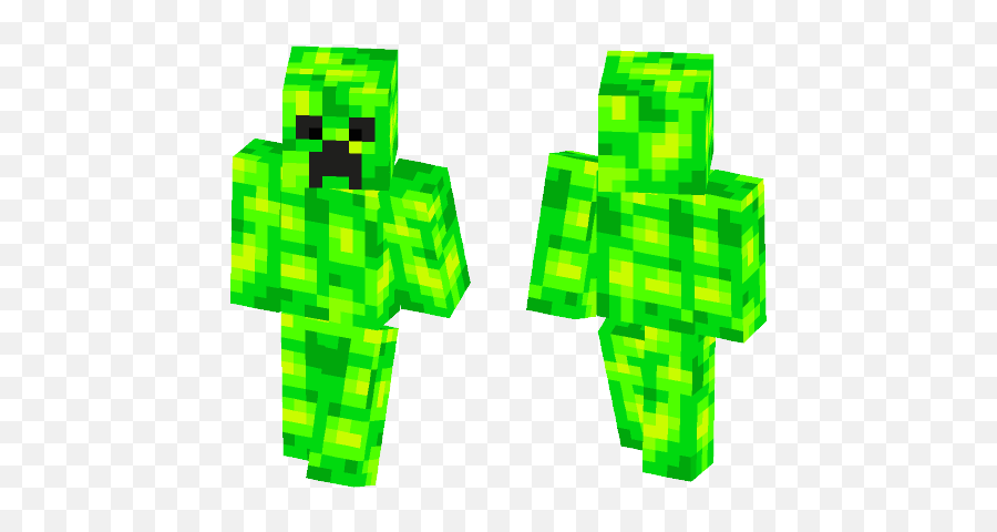 Green Lava Creeper Minecraft Skin - Minecraft Green Lava Creeper Skin Png,Minecraft Lava Png