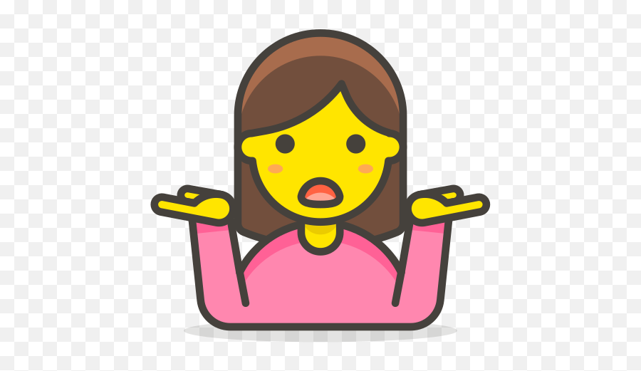 Icon Of 780 Free Vector Emoji - Raise Hand Cartoon Png,Shrug Emoji Png