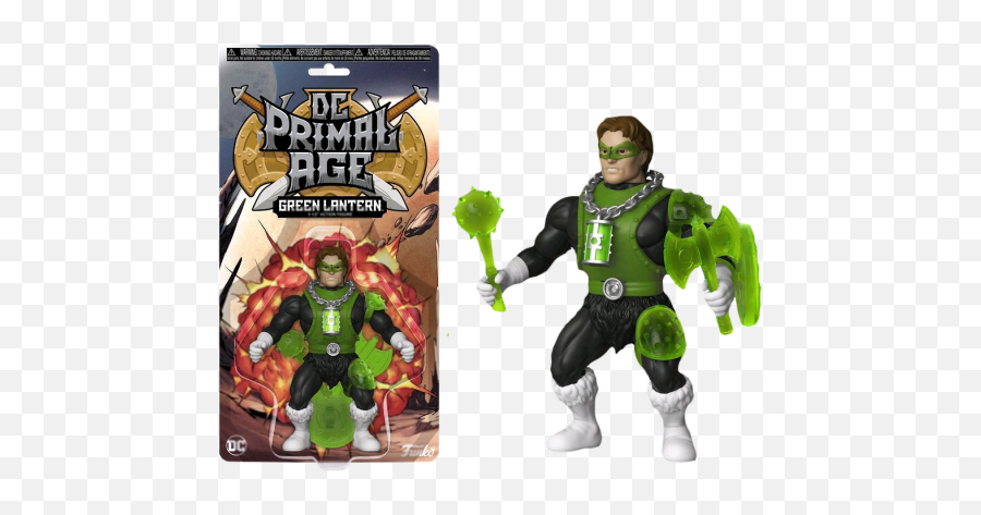 Dc Primal Age - Green Lantern 55 Inch Action Figure Funko Dc Primal Age Png,Green Lantern Transparent