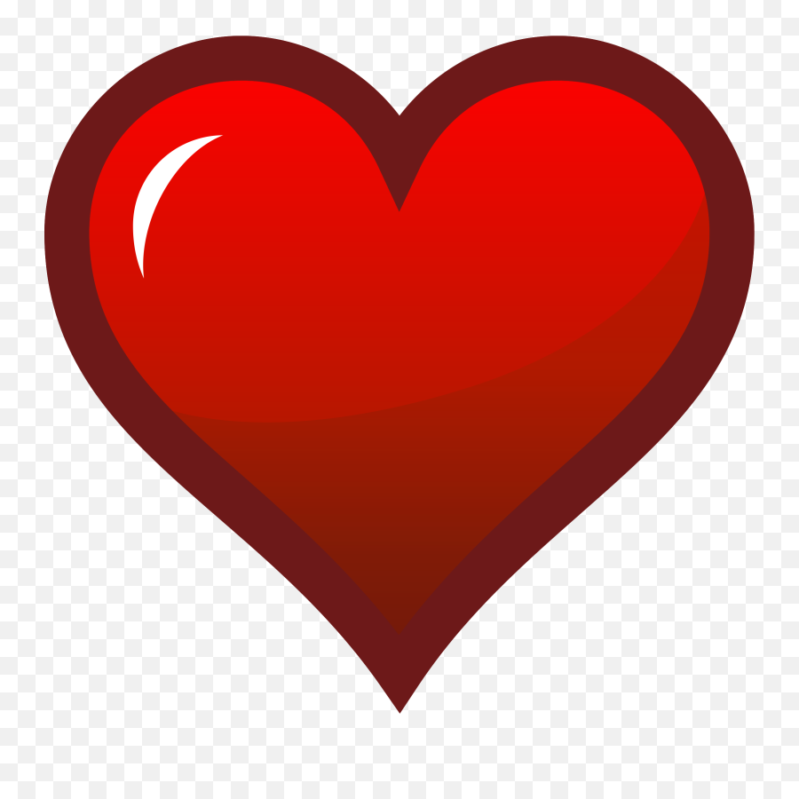 Red Heart Icon Dark Border Png - Red Heart Png Icon,Valentines Day Border Png