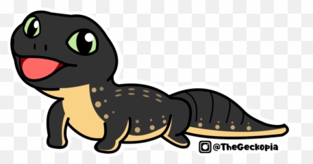 Black Night Leopard Gecko Sticker - Animal Figure Png,Leopard Gecko Png