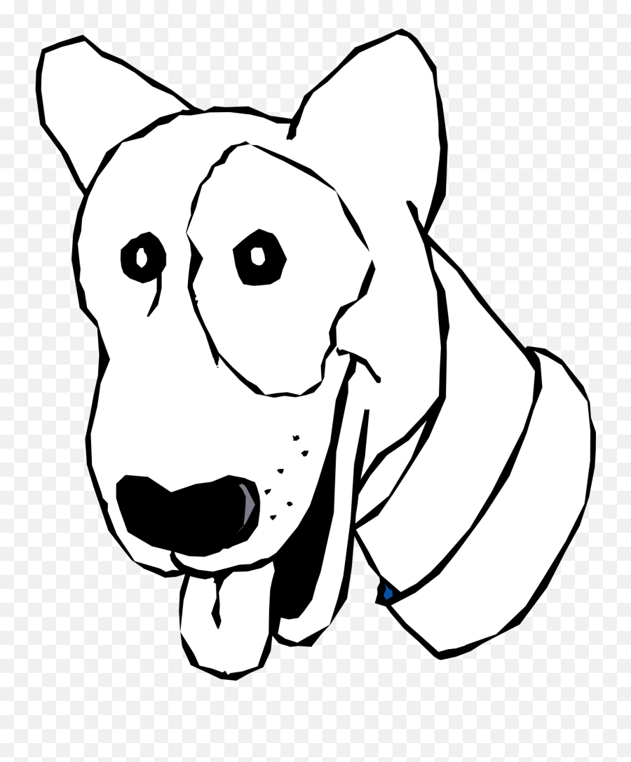 Transparent Dog Black And White Cartoon - Black And White Cartoon Dog Png,Dog Clipart Transparent