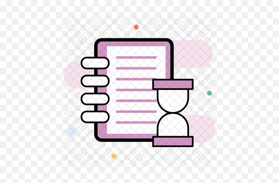 Agenda Icon Of Colored Outline Style - Horizontal Png,Agenda Png
