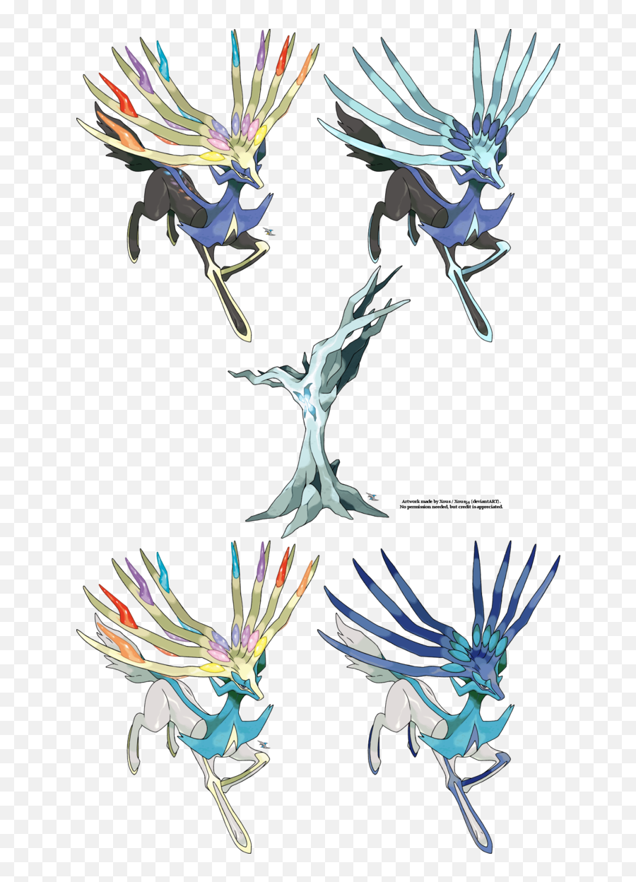 Pokemon Xerneas Transparent Png Image - Xerneas Shiny,Xerneas Png