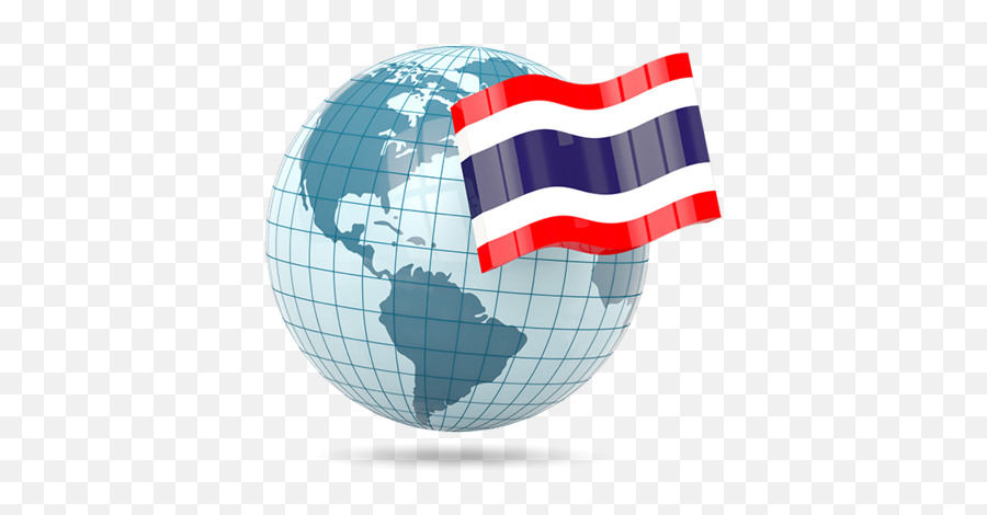 Globe With Flag - Canada Flag And Globe Png,Thai Flag Icon