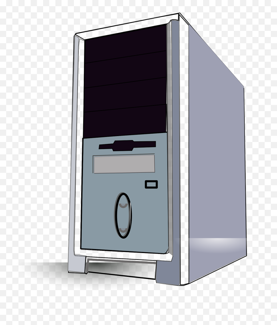 Pc Clipart Old Computer Transparent Free - Pc Tower Clipart Png,Old Computer Png