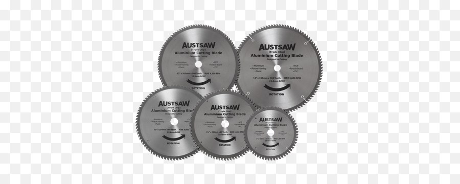 Austsaw Aluminium Cutting Blade Circular Saw Blades - Grinder Blade For Aluminum Png,Saw Blade Png