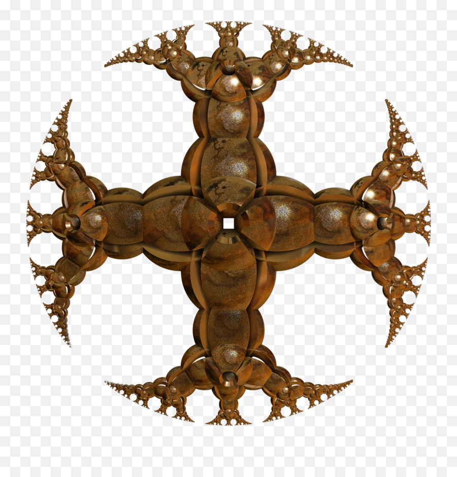 Cross Golden Design 3d - Golden Symbol Fantasy Png,Iron Cross Icon
