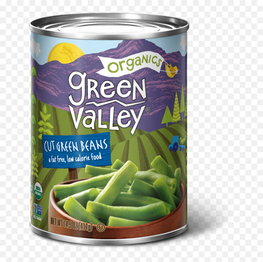 Green Valley Organics Beans Cut - Green Valley Organics Whole Kernel Supersweet Corn Png,Green Beans Png