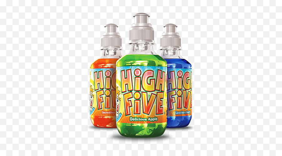 High Five Fruit Flavored Kid Drinks Drink - Plastic Bottle Png,High Five Png