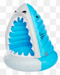 Pool Float Giant Man - Eating Shark Man Eating Shark Pool Big Pool Float Png,Pool Float Png