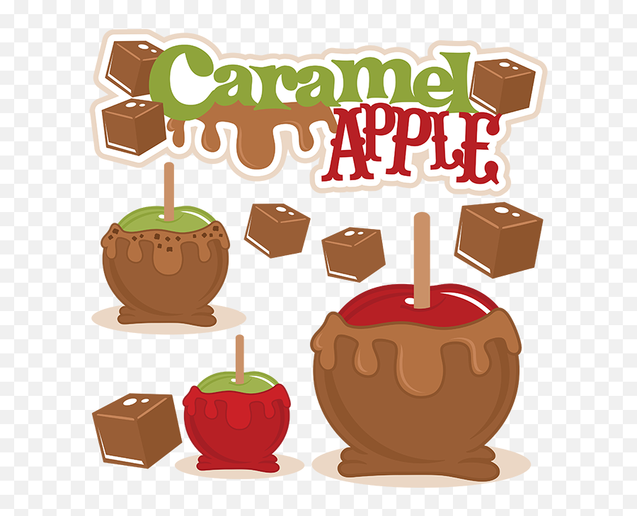 Caramel Apple Svg Cut File Cutting Fall - Cute Caramel Apple Clipart Png,Apple Clipart Transparent Background