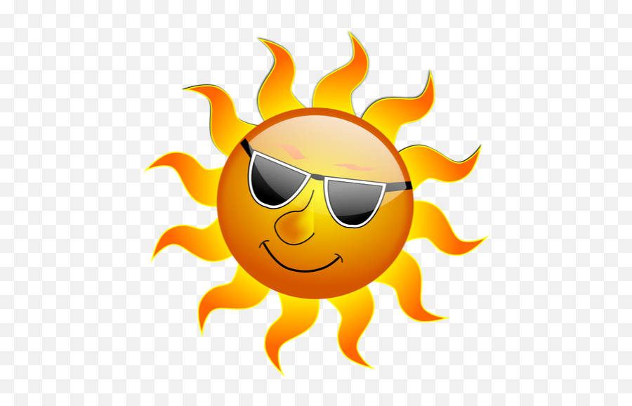 Summer Smile Sun Vector Drawing Public Domain Vectors - Summer Cartoon Png,Vector Smile Icon