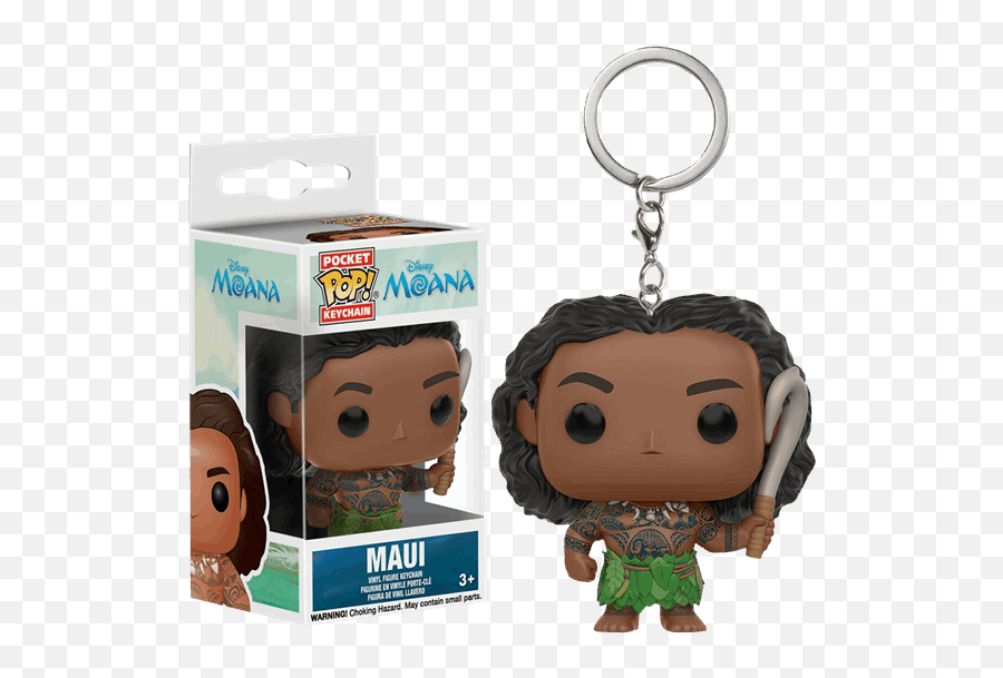 Disney - Moana Maui Pocket Pop Vinyl Keychain Chaveiro Funko Maui Png,Maui Moana Png