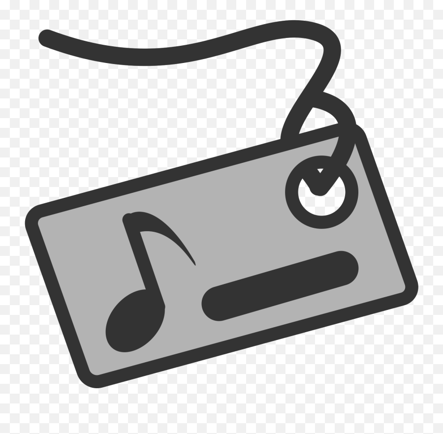 Music Flat Theme Tag Name Icon - Tag Música Png Clipart,Flat Music Icon Png