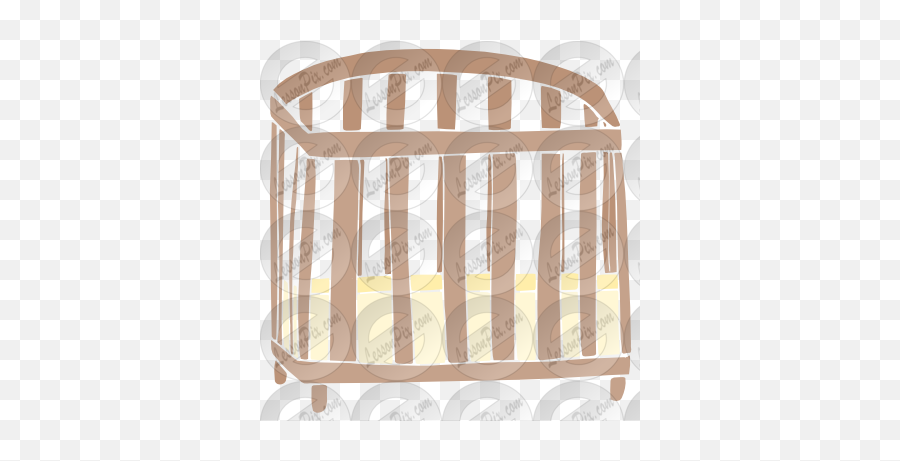 Crib Stencil For Classroom Therapy Use - Great Crib Clipart Couch Png,Crib Png