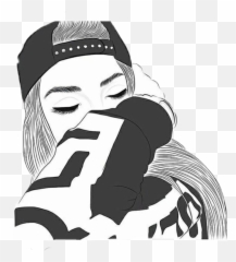 Picture - Girl With Hat Drawing png