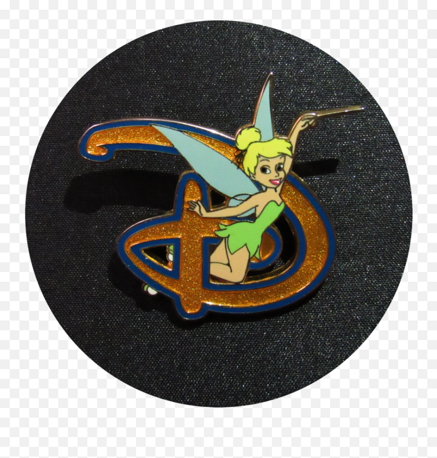 Download Tinkerbell Disney D Pin - Emblem Full Size Png Cartoon,Tinkerbell Silhouette Png