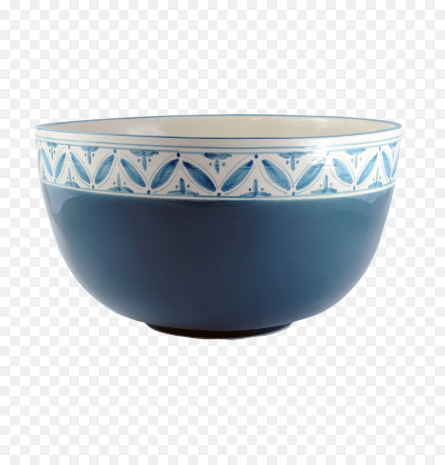 Xl Deep Moroccan Blue Fez Salad Bowl - Transparent Blue Bowl Png,Salad Bowl Png
