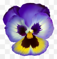 Violet Flower Transparent Clip Art - Simple Drawing png