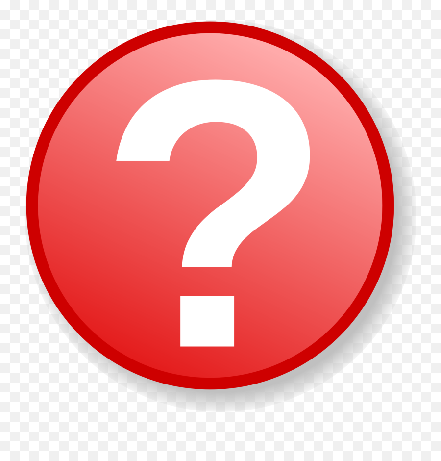 Red Question Icon With Gradient - Transparent Red Question Mark Icon Png,Red Question Mark Png