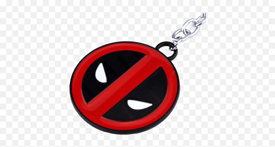 Deadpool Symbol - Metal Keyring Red U0026 Black New Various 50g Chain Png,Deadpool Logo Png