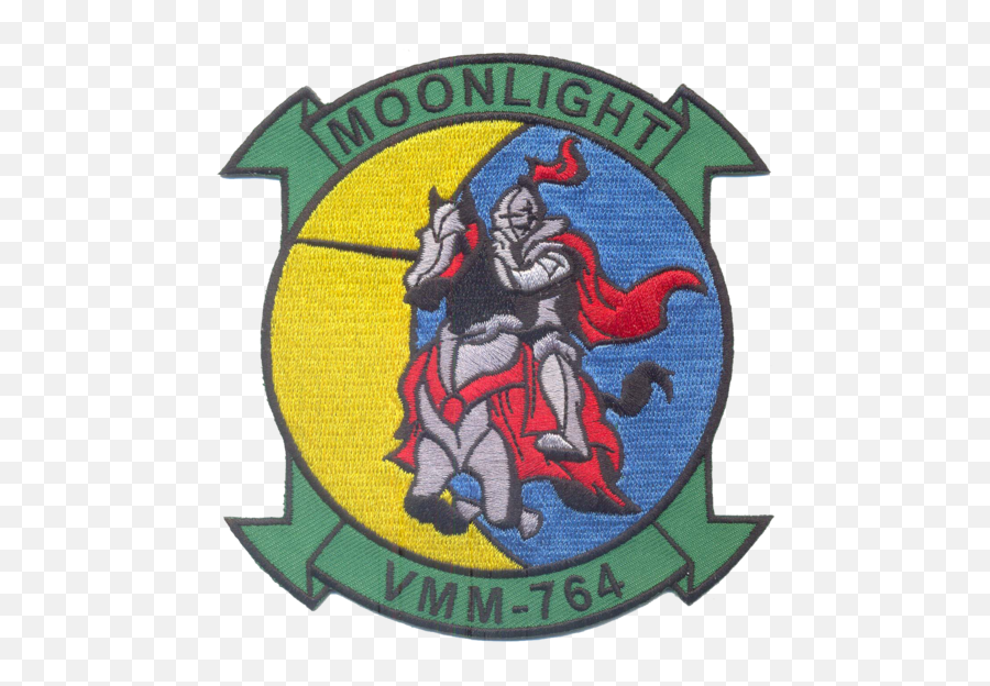 Download Usmc Vmm 764 Moonlight Squadron Patch With Velcro - Vmm 163 Ridge Runners Png,Usmc Png