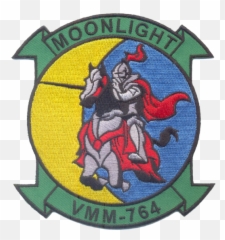 Download Usmc Vmm 764 Moonlight Squadron Patch With Velcro - Vmm 163 Ridge Runners Png,Usmc Png