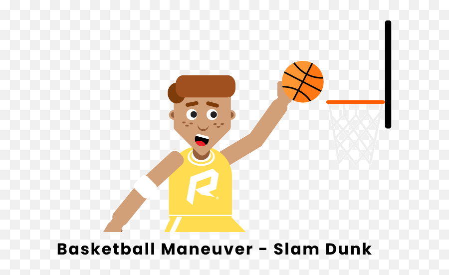 Basketball Maneuver - Slam Dunk Png,Dunk Png