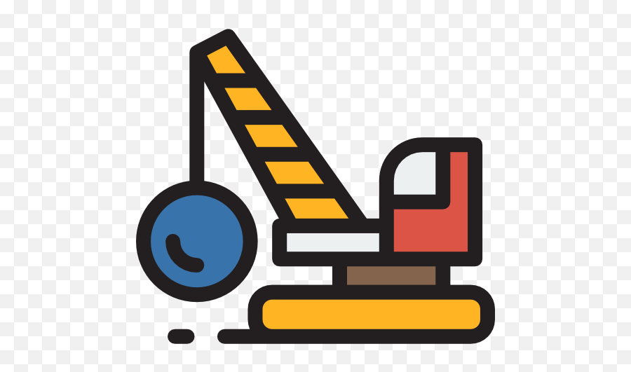 Transport Construction Wrecking Bulldozing - Bola De Demolicion Dibujo Png,Wrecking Ball Png