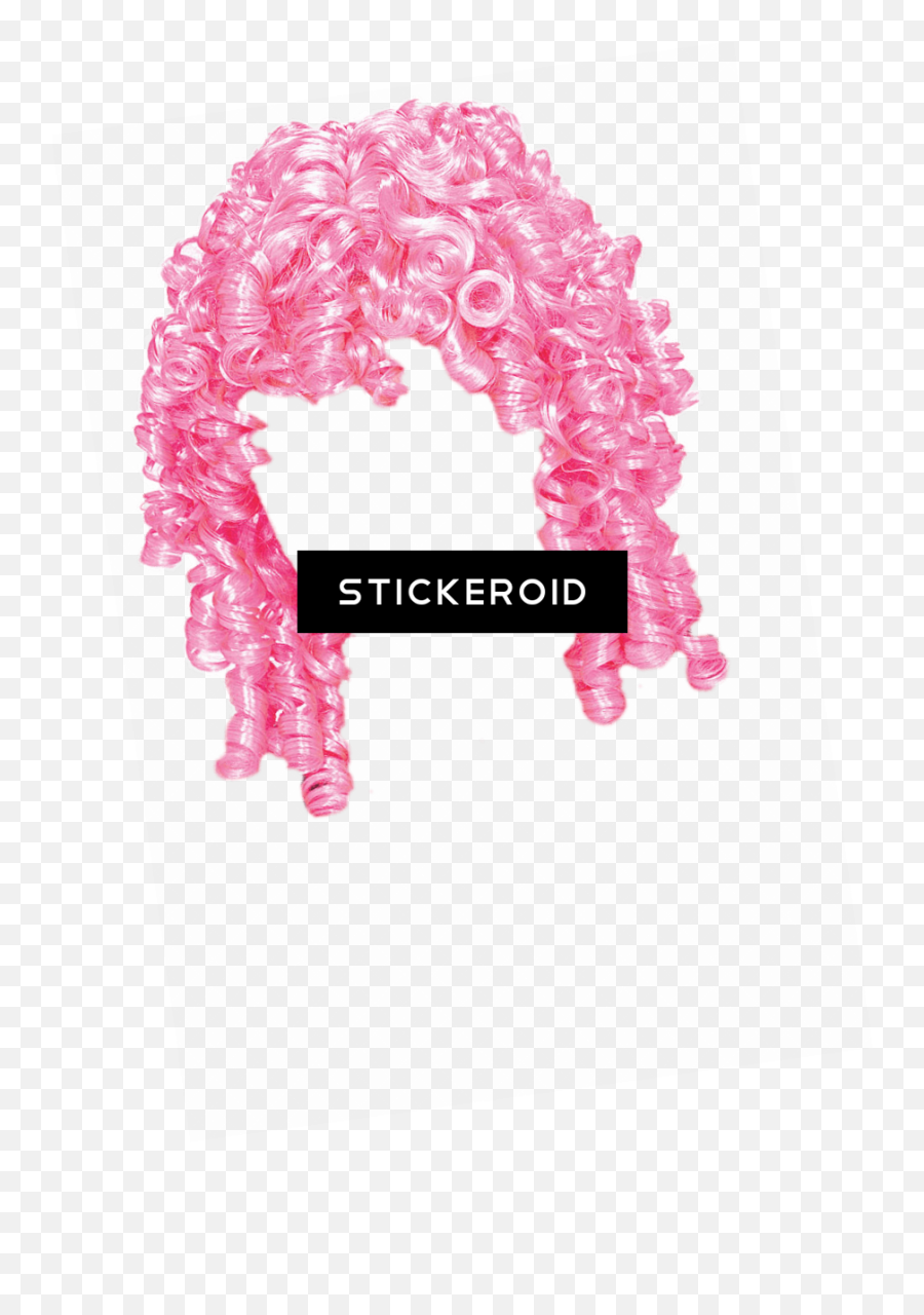 Wig Pink Curly - Rubieu0027s Costume Curly Top Wig Pink One Pink Wigs Png,Clown Wig Png