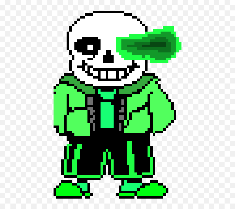 Pixilart - horror sans by greenwingloud