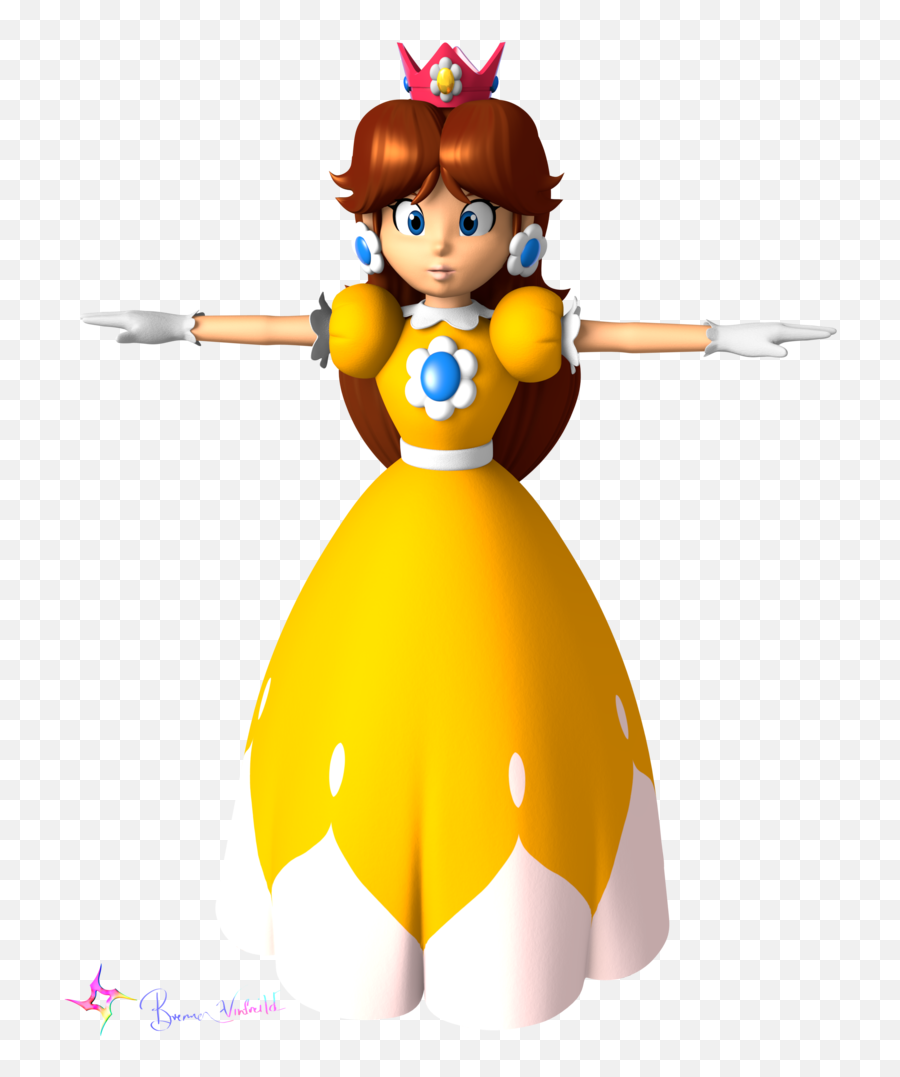 Waving Princess Daisy Png - Daisy Mario Tennis 64 Daisy,Princess Daisy Png